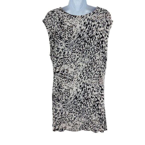 CAbi #734 Lara Drape Neckline Animal Print Ruched Sleeveless Tunic Size L - Picture 5 of 10